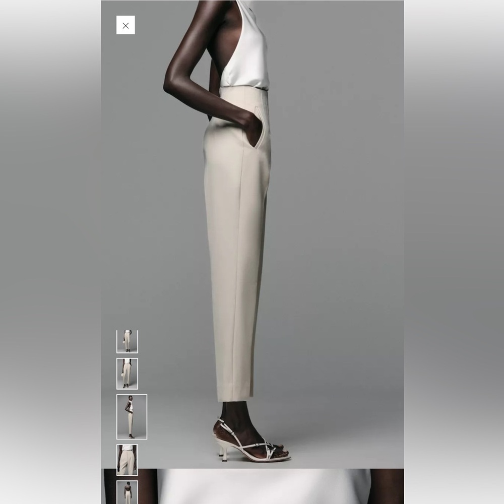 Zara women’s Elegant light brown Trousers